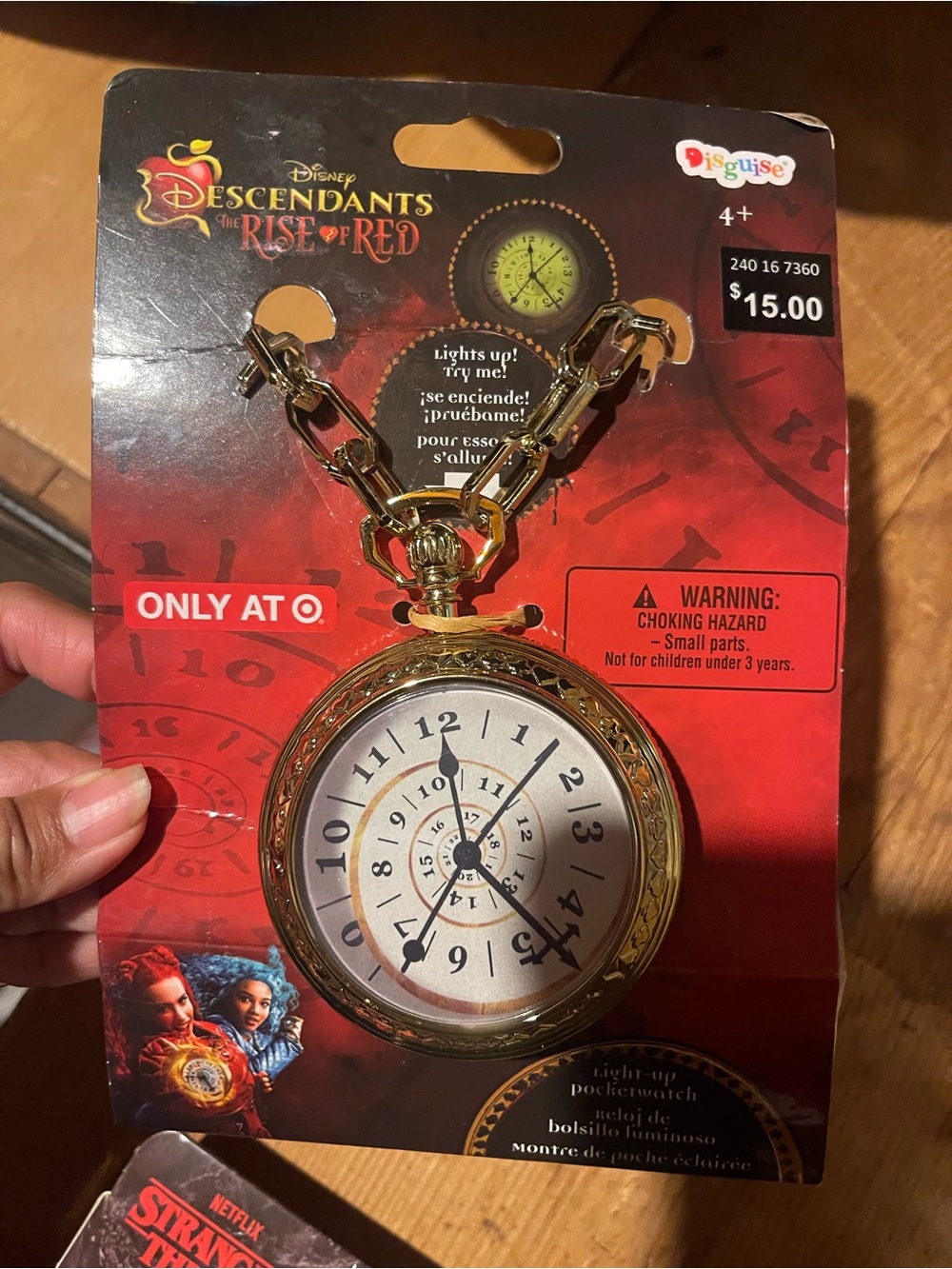 Disney Descendants Rise of Red Light-Up Gold Pocket Watch - Only at Target